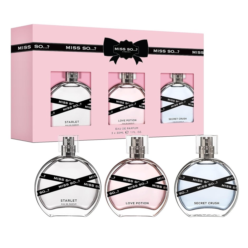 MISS SO...? Starlet, Love Potion & Secret Crush Eau De Parfum Gift Set, 3pc