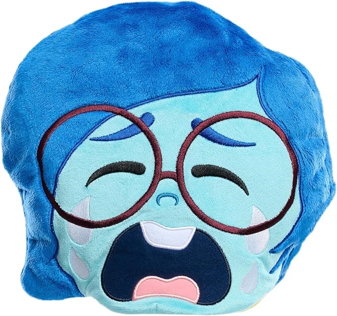 2 X INSIDE OUT 2 Flip-A-Mood Reversible Plush Joy/Sad, Kids Toys for Ages 3