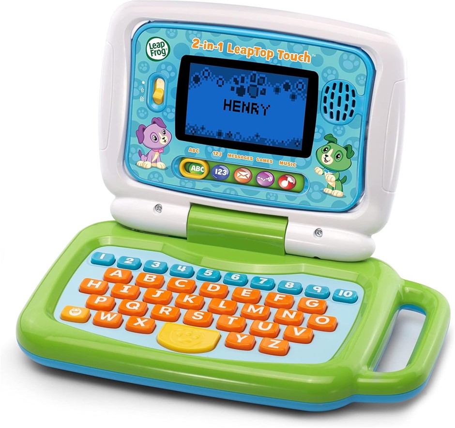 LEAPFROG 2-in-1 Leaptop Touch Laptop Educational, 600903 - Green