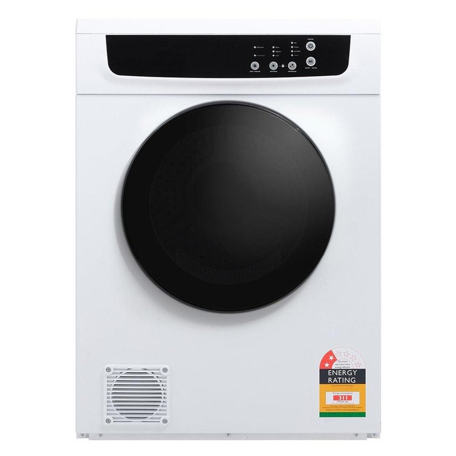 Premium 7kg Vented Dryer, White (59.5cm x 84.0cm x 55.5cm) NB: minor body d