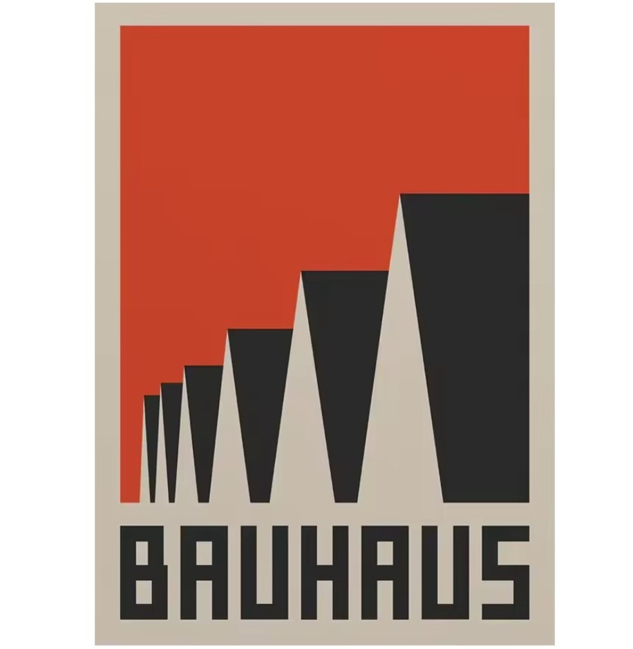 Bauhaus Inspired RED & BLACK Canvas Print