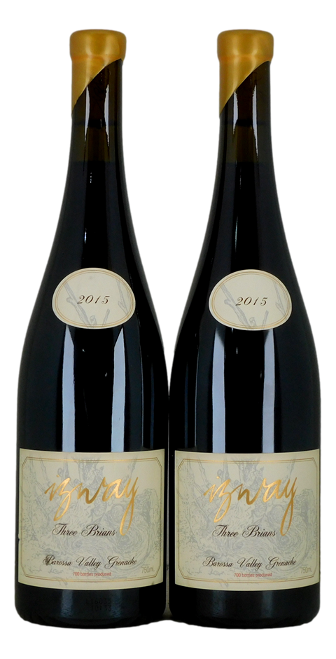 Izway Wines Three Brians Eden Valley Shiraz 2015 (2x 750mL), Eden Valley.