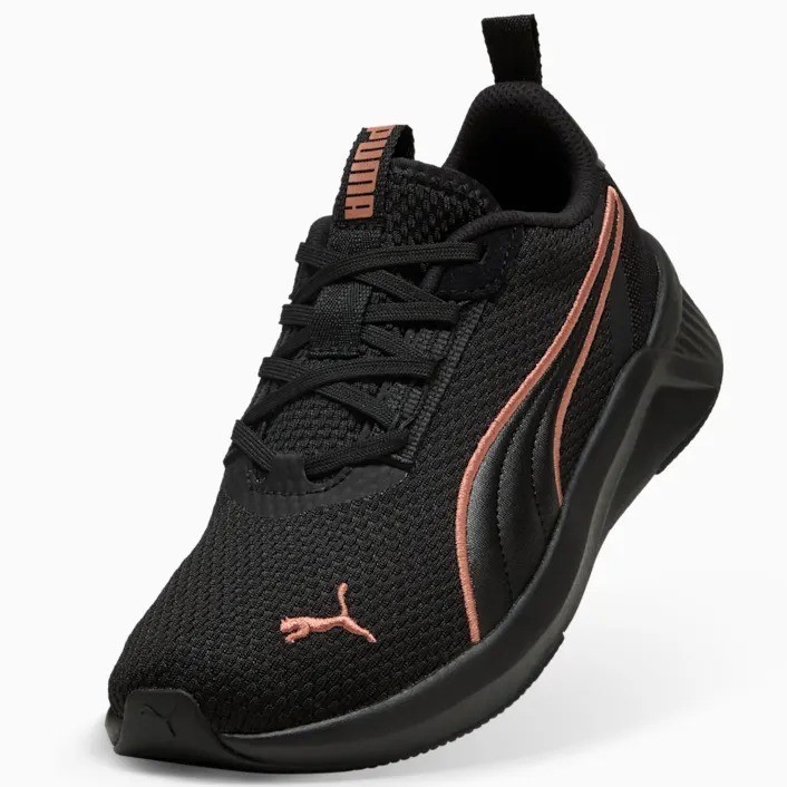PUMA Women's Softride Harli Shoes, Size US7.5, Black/Copper Rose (18), 2137