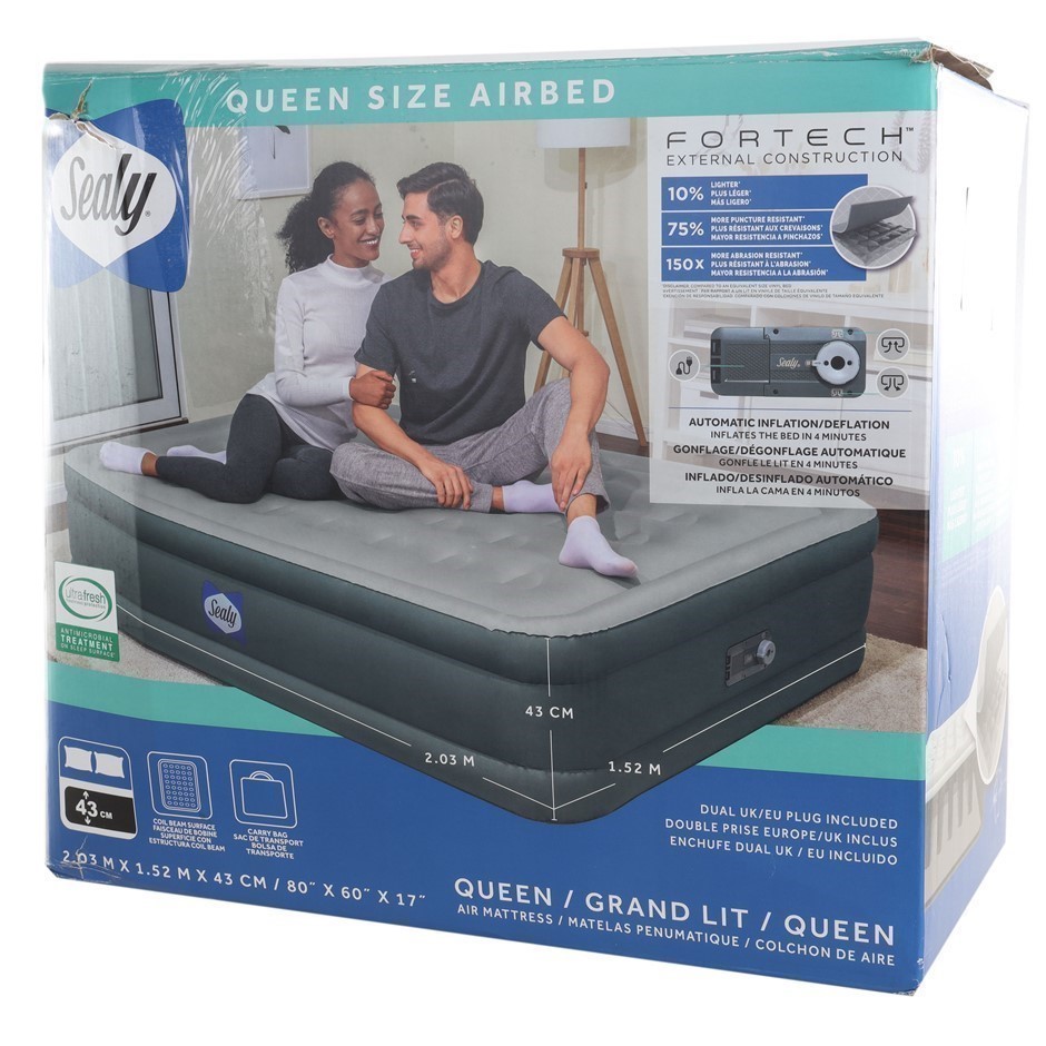SEALY Premium Air Mattress Queen Size. N.B: Retail return.