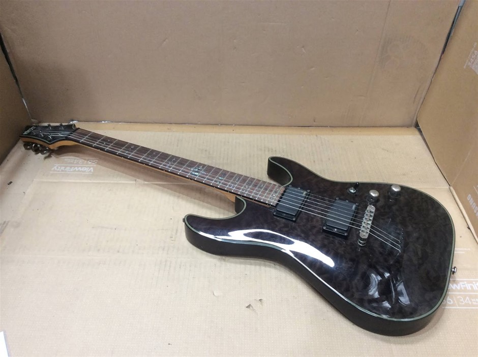 Schecter Diamond Series Electric Guitar Dual Humbucker Gloss Black