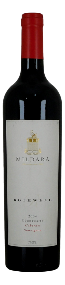 Mildara Wines Rothwell Cab Sav 2004 (1x 750mL), Coonawarra.