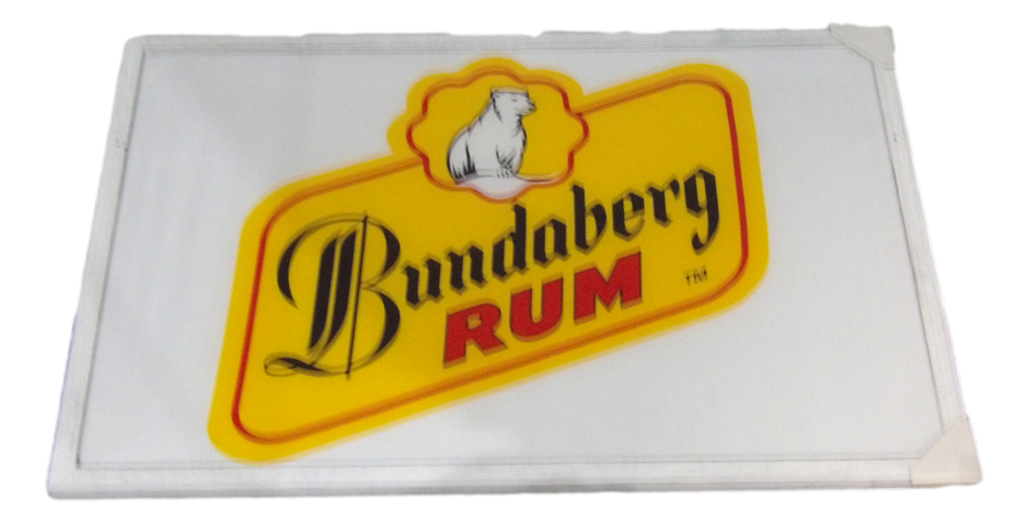 Sydney P/Up ONLY -  Framed Bundaberg Rum Flag (Trade Marked) 94x129cm