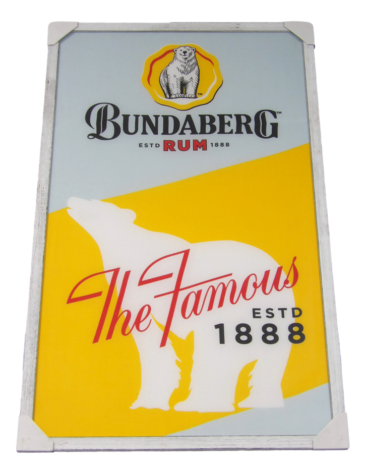 Sydney P/Up ONLY -  Framed Bundaberg The Famous Flag 90x148cm