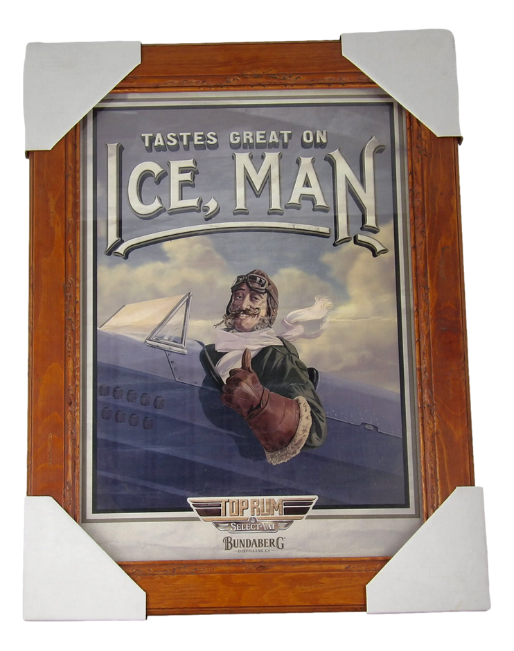 Sydney P/Up ONLY - Framed Bundaberg Ice, Man 37x 49cm