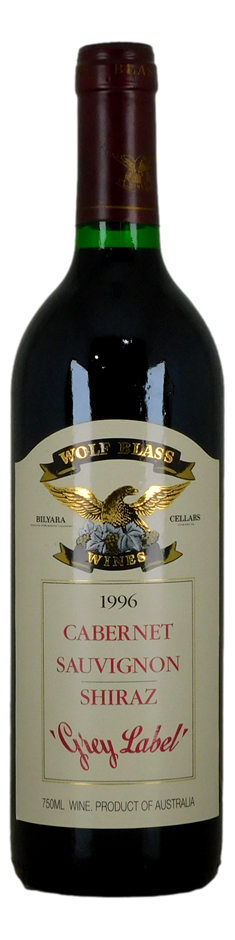 Wolf Blass Grey Label Cab Sau Shiraz 1996 (1x 750mL), Barossa Valley.
