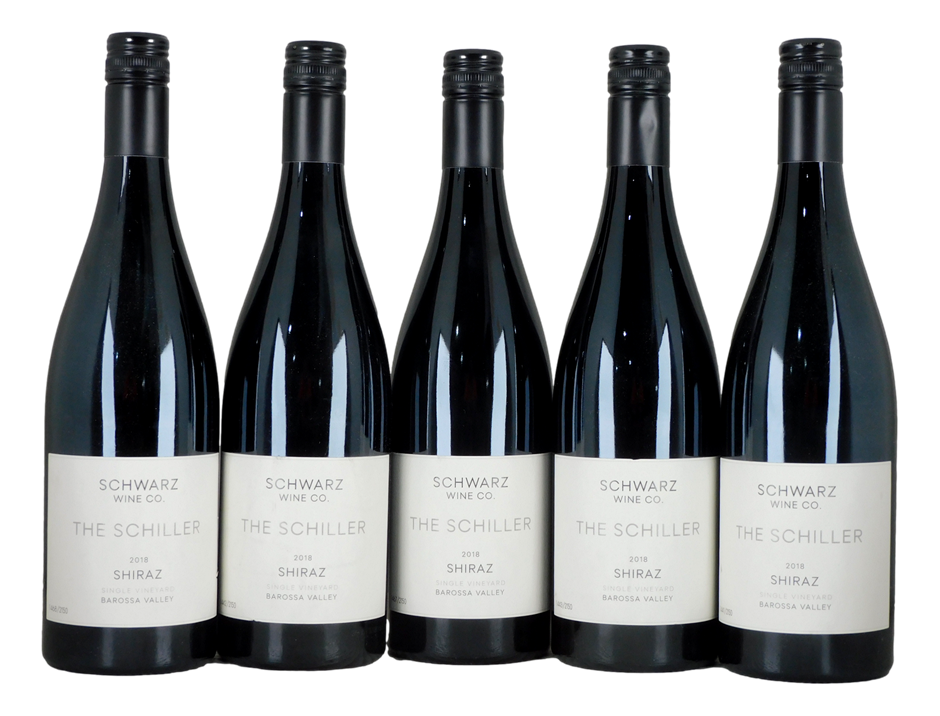 Schwarz Wine Co The Schiller Shiraz 2018 (5x 750mL), Barossa Valley.