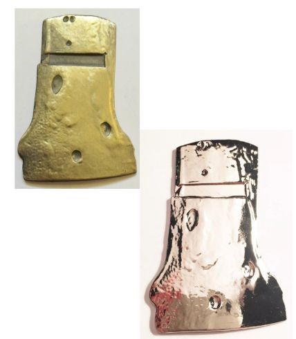 2016 "Ned Kelly" Helmet Ingot, 999 24k Antique Gold & Silver Plated