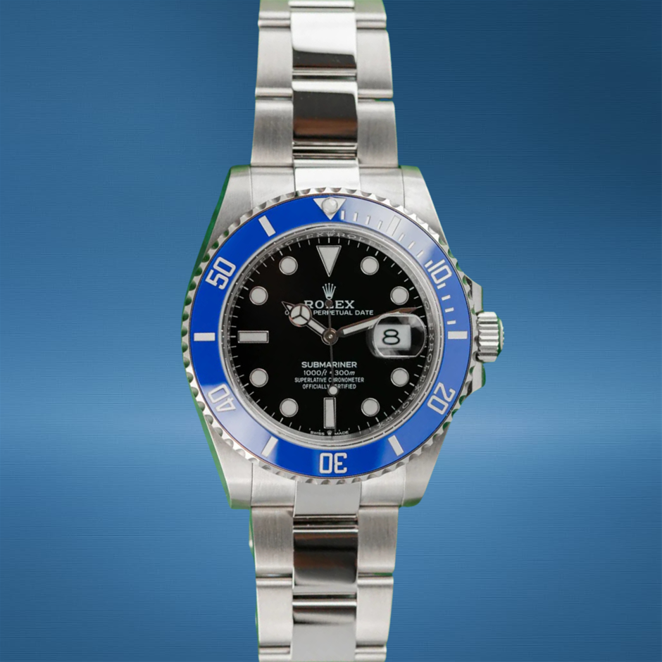 ROLEX SUBMARINER DATE COOKIE MONSTER 41MM 18K WHITE GOLD 126619LB BXP & COA