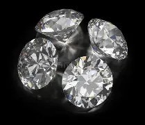 0.07 Carat White 4 round diamonds