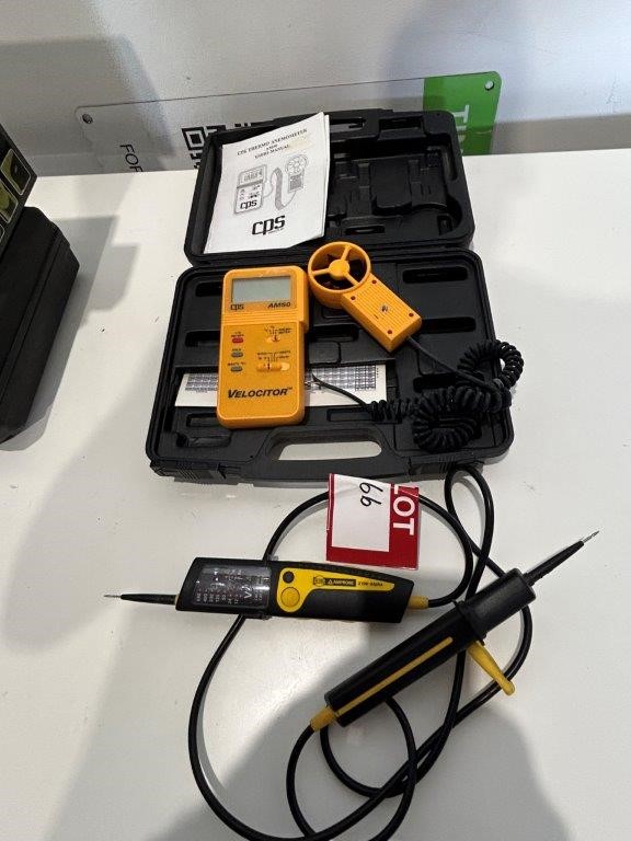 CPS Velocitor AM50 Thermo Anemometer & BEHA 2100 Alpha Amprobe in Carrycase