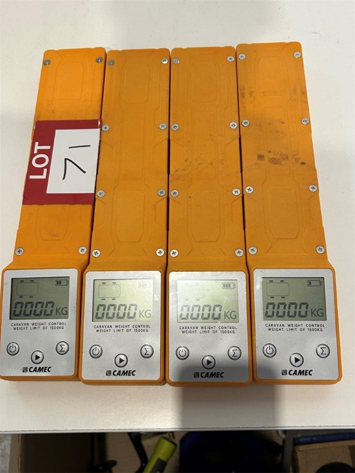 4 x CAMEC Digital Caravan Wheel Scales