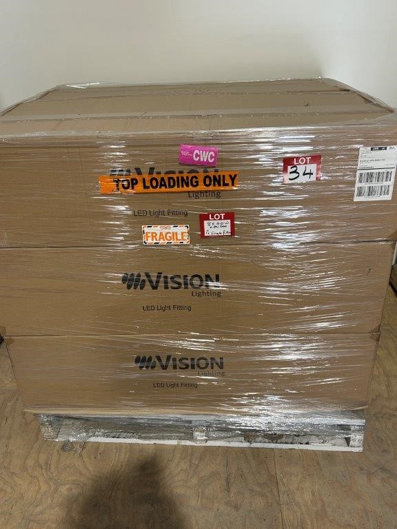 17 x VISION Cleanroom IP65 LED Light Fittings