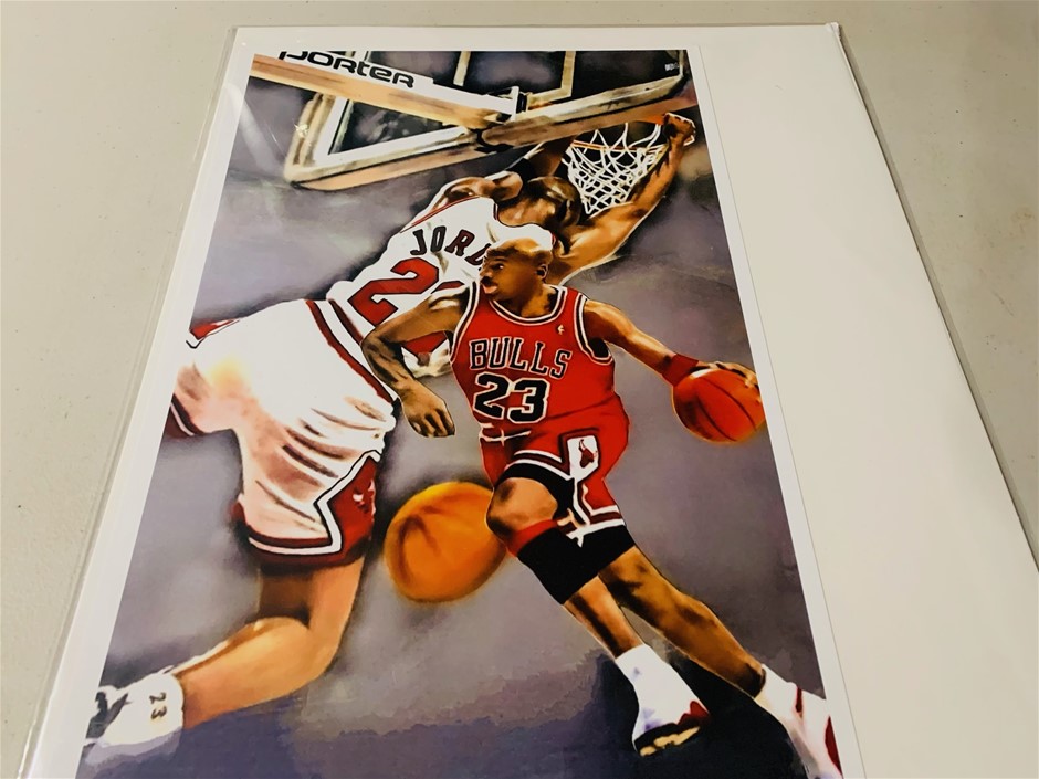 Signed Michael Jordan limited edition giclee