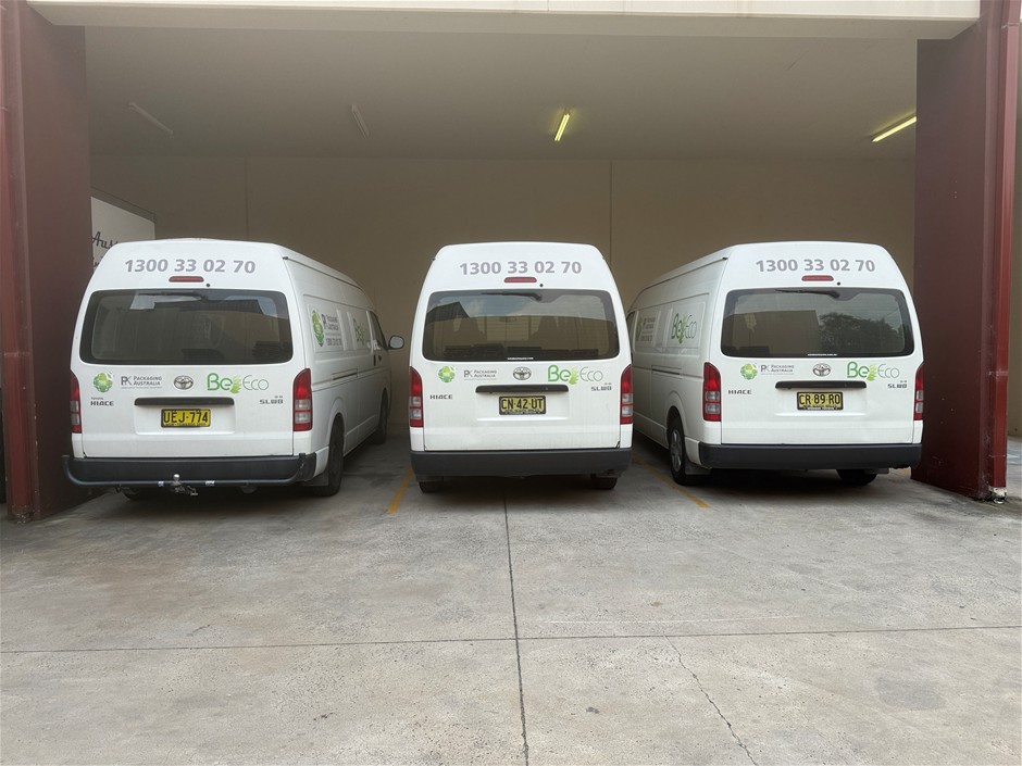 Mitsubishi Truck and 3 Toyota Vans - NSW Pickup