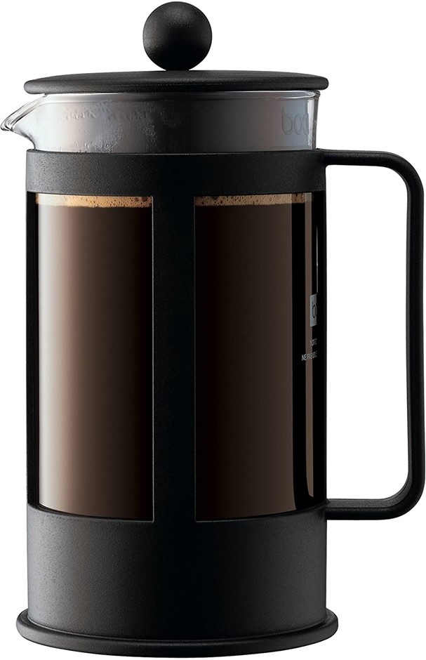 BODUM Coffee Maker Kenya French Press, Colour: Black. NB: Minor use.