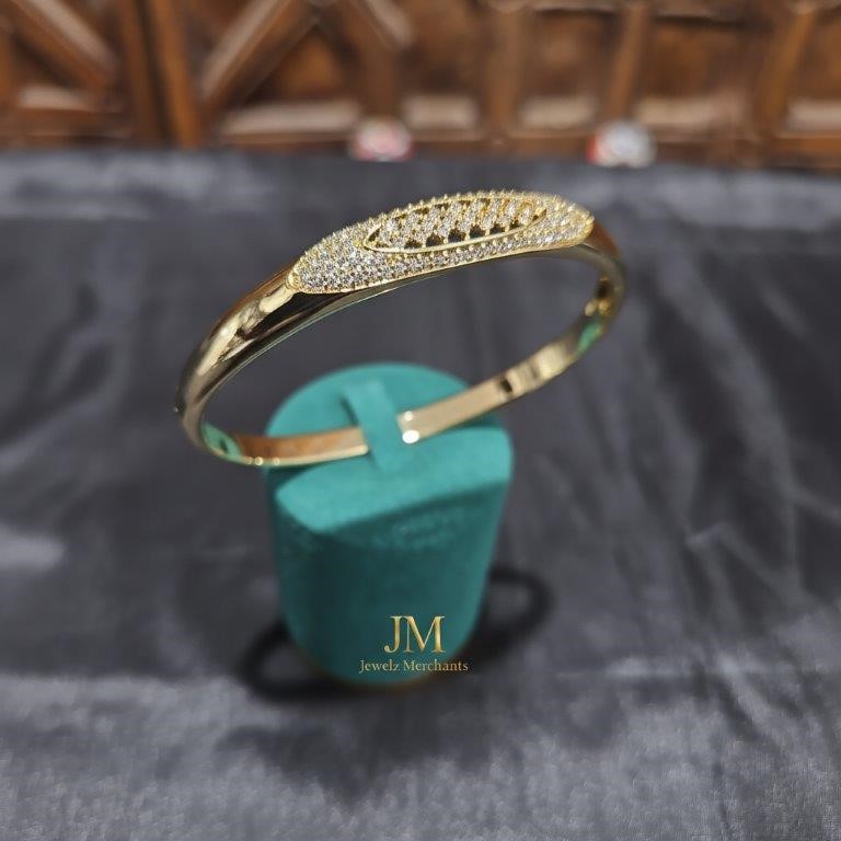 18K/Italy Gold Filled Bangle -(stamped 18K/Italy)-Warranty Quality