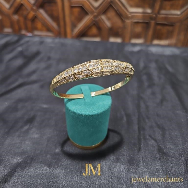 18K/Italy  Gold Filled Bangle -(stamped 18K/Italy)-Warranty Quality