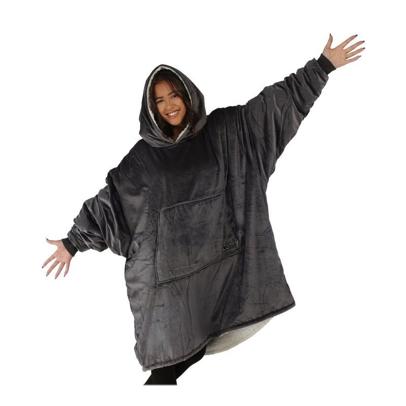 THE COMFY Original Wearable Blanket, One Size Fits All, Charcoal.
