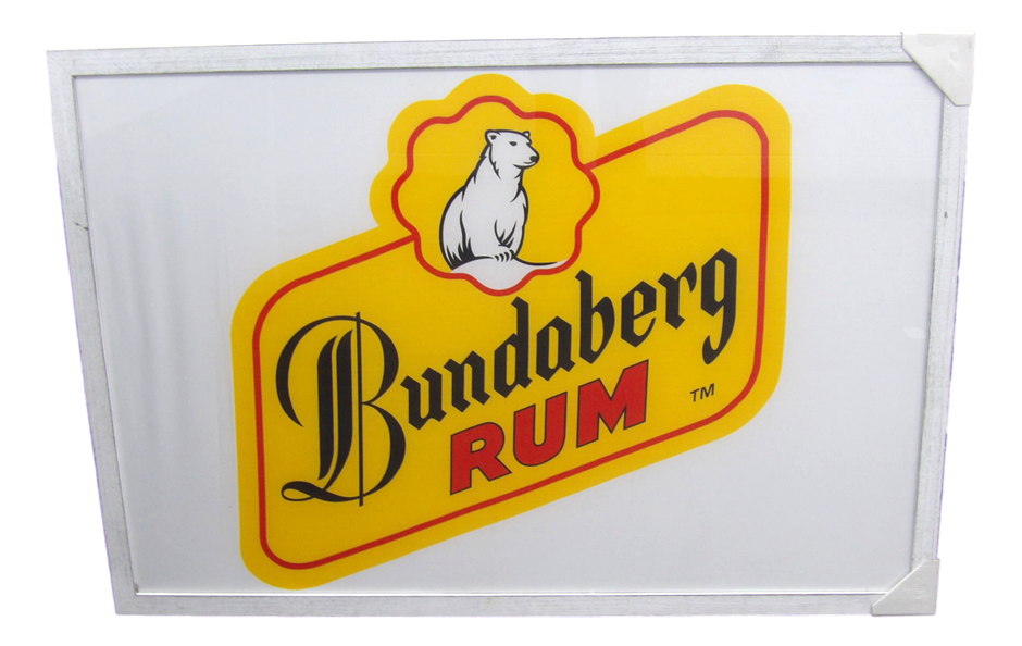 Sydney P/Up ONLY -  Framed Bundaberg Rum Flag (Trade Marked) 94x129cm