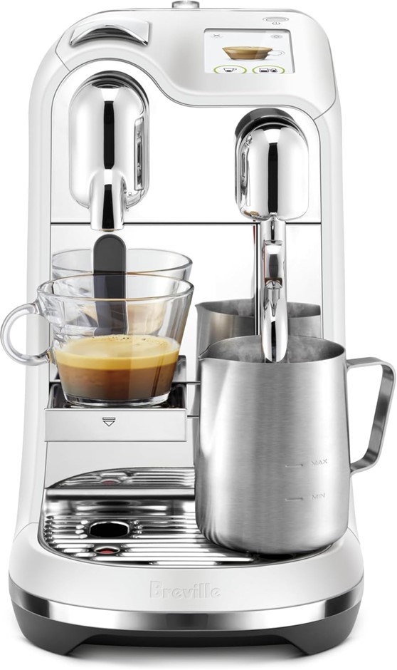 BREVILLE Nespresso Creatista Pro Coffee Machine by Breville (Sea Salt), BNE