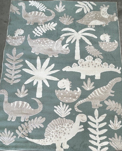 TOWN & COUNTRY LIVING Decorative Area Rug, 160cm x 213cm, Dinosaur. NB: Min