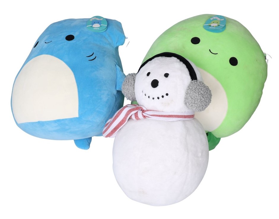 3 x Assorted Large Plush Toys. N.B: Stained.