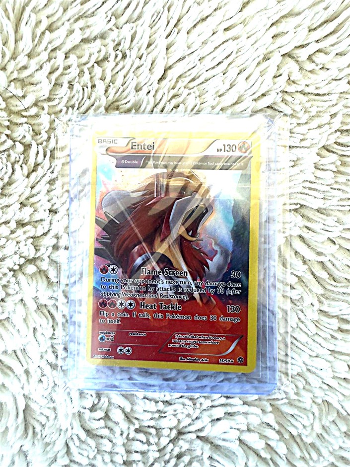 Entei holo legendary Pokémon card modern promo.