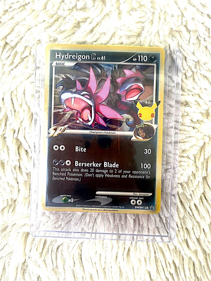 Hydreigon C Celebrations 25th anniversary holo stamped.