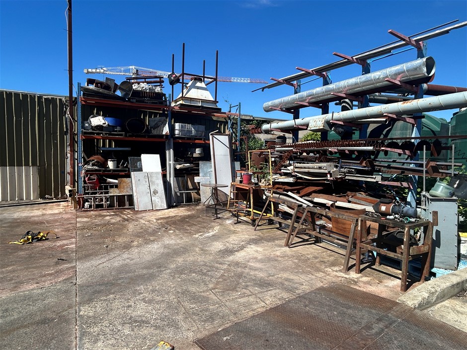 2 x Racks with Contents with Loose Contents to Ground