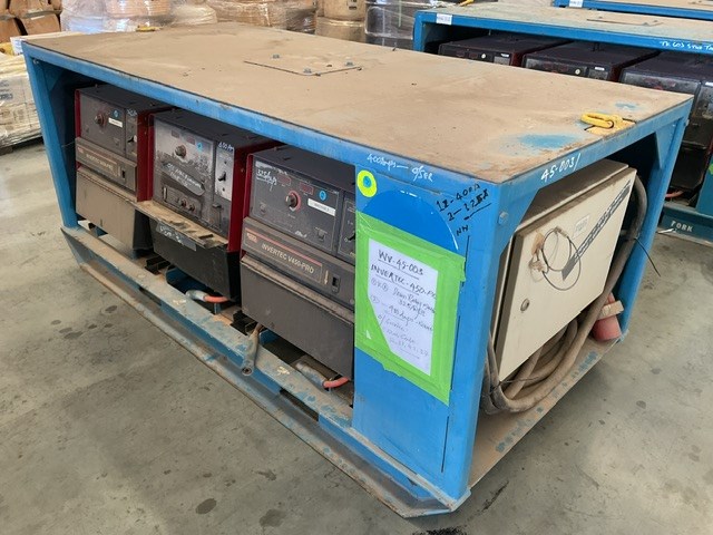 Lincoln Invertec V450-PRO 3 Phase Welders - Bank of 3
