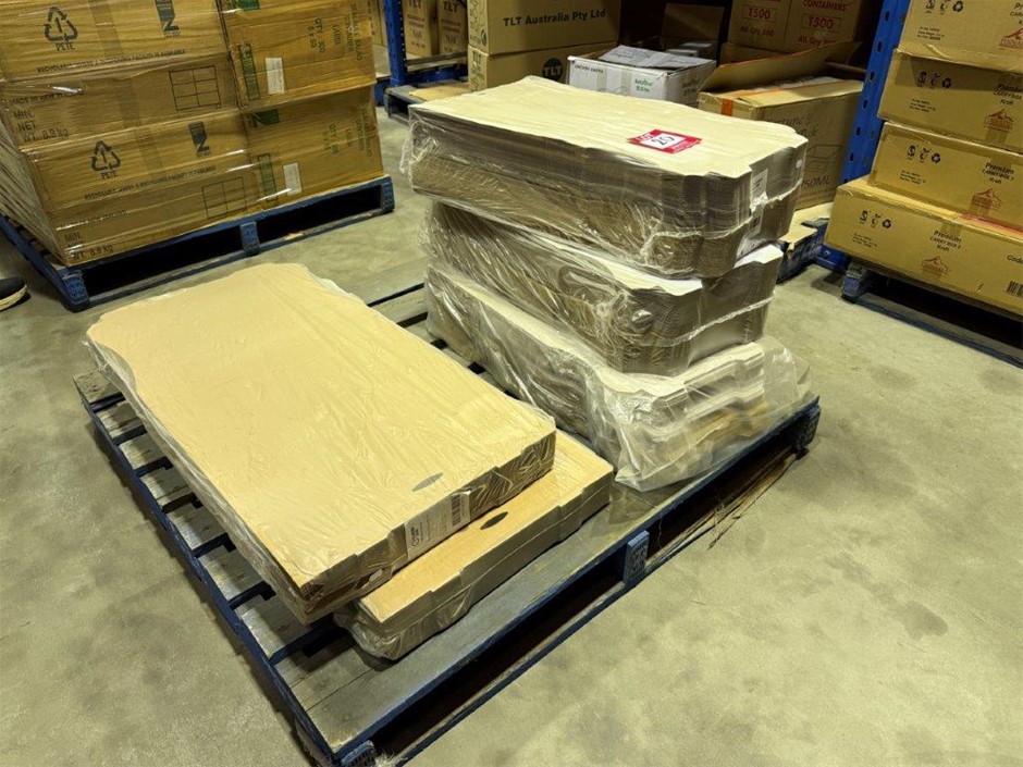 Flat-Packed Pallet of Pizza Boxes