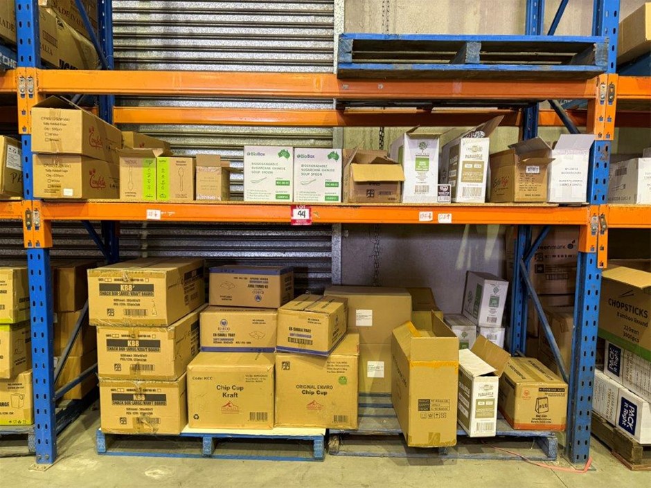 Assorted hospitality and food packaging supplies