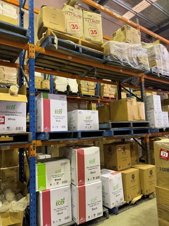 Paper cups and trays