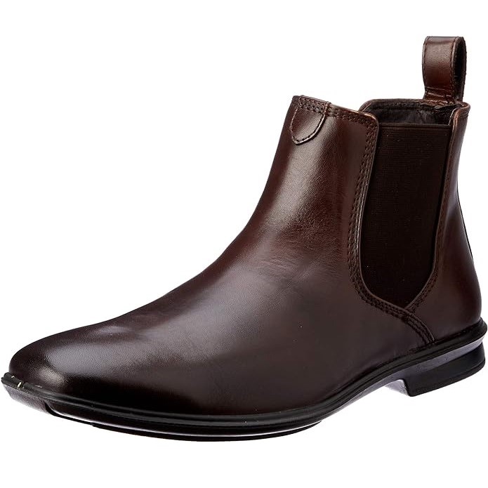 HUSH PUPPIES Men's Chelsea Boot, Size US11 / UK10 / EU45, Mahogany Leather,
