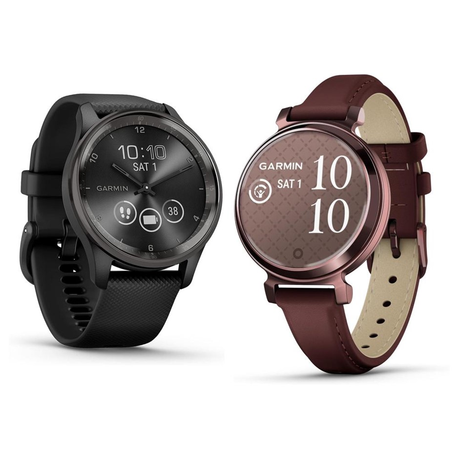 2 x Assorted Smart Watches. 1 x GARMIN Vivomove Trend Touchscreen Display,