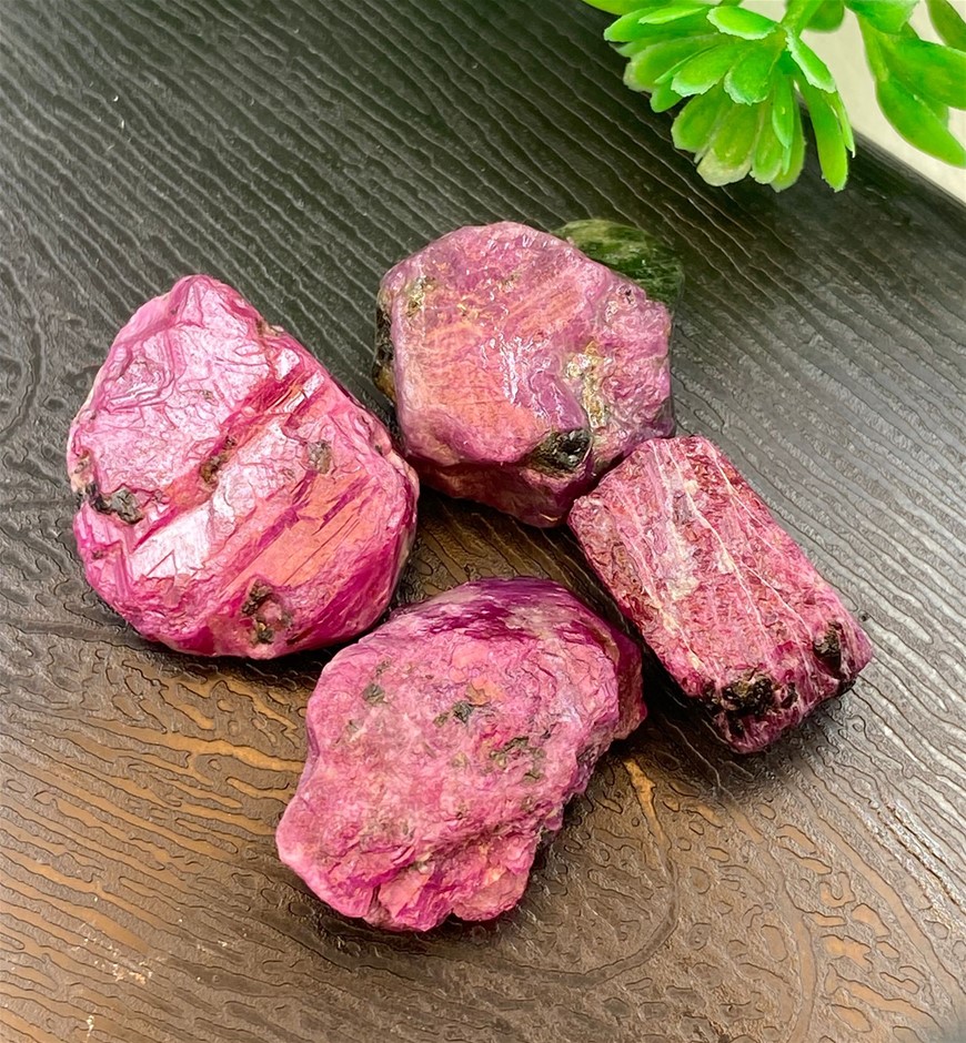 74.80 CT Lovely Reddish-Pink Natural Ruby Chunks