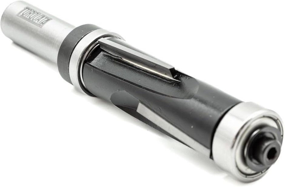 TORQUATA Twin Cut Dual-Bearing Flush Trim Router Bit 12.7mm Diameter 25.4mm