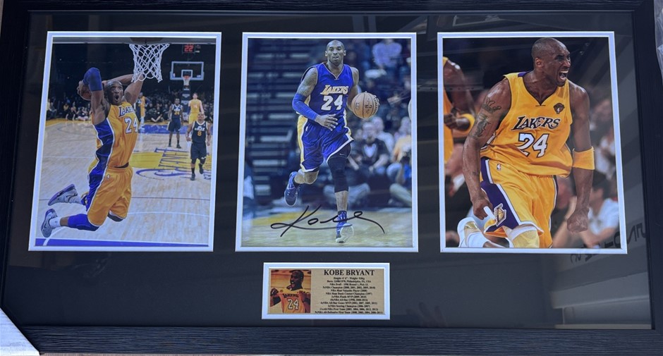 KOBE BRYANT SIGNED & FRAMED