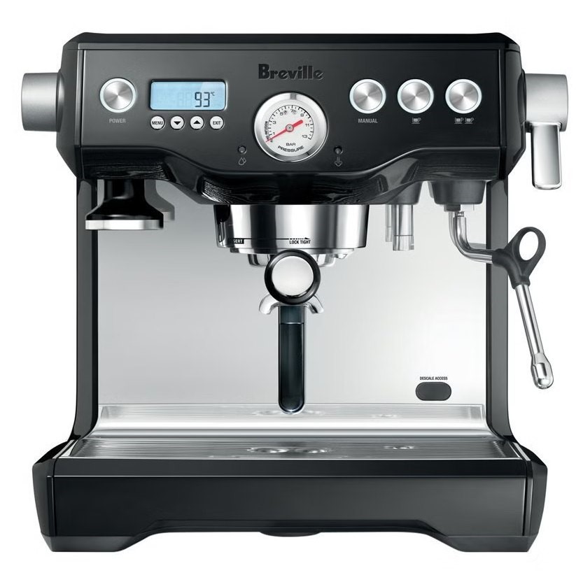 BREVILLE The Dynamic Duo Espresso Coffee Machine Only, Black Truffle  NB: f