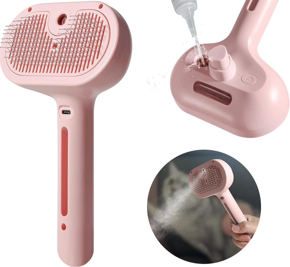 PET SPRAY Hair Comb, Cat Hair Brush with Water, Pet Hair Removal Comb with