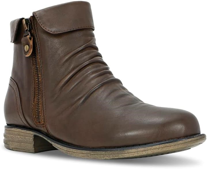 NATURAL COMFORT Women's Carlson Leather Boot, EUR42/US11, Coffee, G01634.