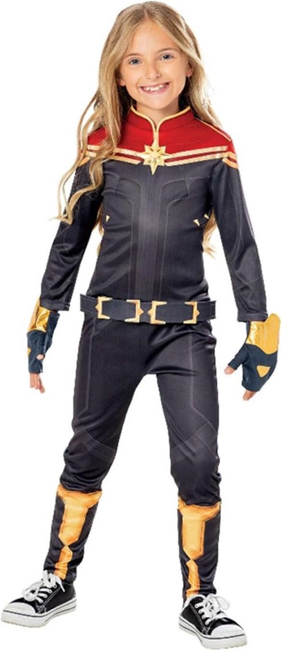 CAPTAIN Marvel Deluxe Costume for Kids - Marvel The Marvels - Small (3-5 Yr