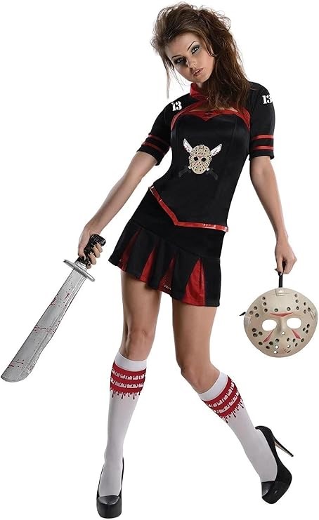 RUBIE'S Jason Cheerleader Secret Wishes Corset Adult Costume- Friday the 13