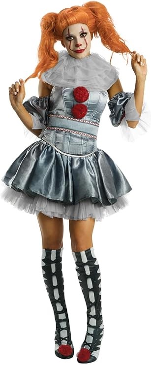 PENNYWISE DELUXE Women's Costum - IT Movie, Size S, Multicolour, 700732. B
