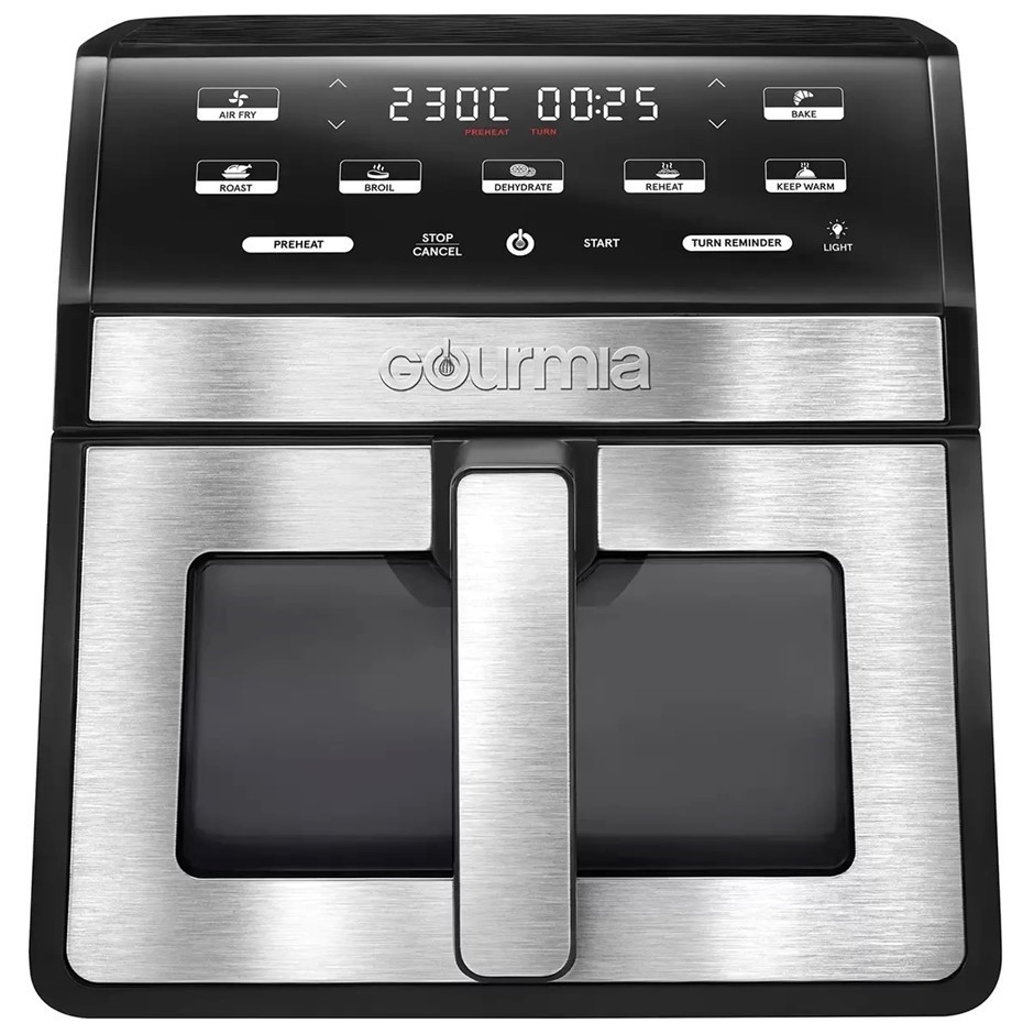 GOURMIA 7.6L Air Fryer, Black, Model GAF858. NB: Slightly damaged box